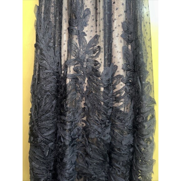 Women’s Alex Marie Sleeveless Black Prom/Formal Dress, Floral Detail, Sz 16W NWT - Picture 3 of 10